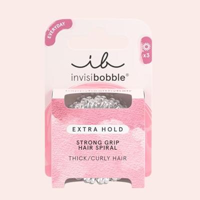 Invisibobble extra hold crystal clear 3 stuks