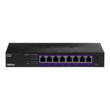TRENDnet TEG-S380 8-Poorts 2.5G Switch , onbeheerd, zwart