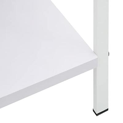 Boekenkast met 4 schappen 60x27,6x124,5 cm bewerkt hout wit - thumbnail