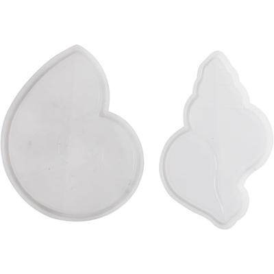 Creativ Company Siliconen vormen, conchschelp, h: 0,6 cm, l: 12 cm, b: 8-9 cm, 2 stuk/ 1 doos Creativ Company Siliconen vormen, conchschelp, h: 0,6 cm, l: 12 cm, b: 8-9 cm, 2 stuk/ 1 doos