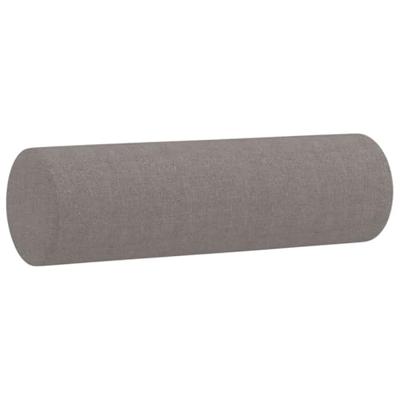 Tweezitsbank met sierkussens 120 cm stof taupe