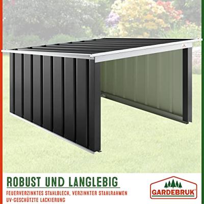 Robotmaaier Garage Antraciet Metaal 89x90x54cm