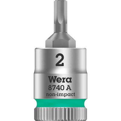 Wera 8740 A Zyklop Bit/dop-combinatie met Vasthoudfunctie met 1/4" Aandrijving, 2,0 x 28 mm - 1 stuk(s) - 05003330001