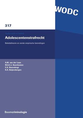 Adolescentenstrafrecht - A.M. van der Laan, M.G.C.J. Beerthuizen, C.S. Barendregt, K.A. Beijersbergen - ebook
