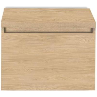 Frozen Badmeubelset 60 cm - Greeplijst in Kleur - Inclusief Wastafelbovenblad Casella Oak