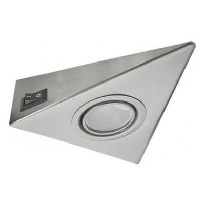 Onderbouwarmatuur Zepo - Rvs - Driekhoek - G4 fitting - met schakelaar