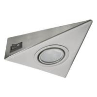 Onderbouwarmatuur Zepo - Rvs - Driekhoek - G4 fitting - met schakelaar - thumbnail