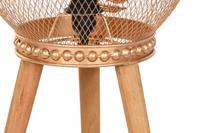 Bureaulamp DKD Home Decor Gouden Metaal Bruin 220 V 50 W Pijnboom (32 x 32 x 90 cm) - thumbnail