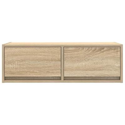 Tv-meubel 80x31x25,5 cm bewerkt hout sonoma eikenkleurig