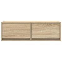 Tv-meubel 80x31x25,5 cm bewerkt hout sonoma eikenkleurig - thumbnail