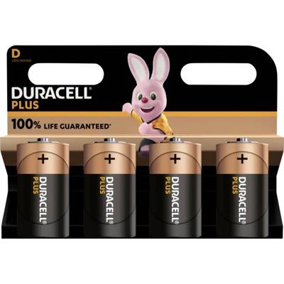 Duracell D Plus Alkaline 4x