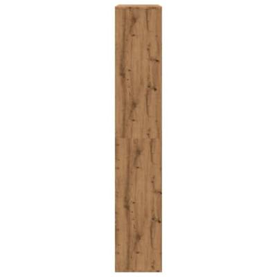 Kamerscherm 100x33x187,5 cm bewerkt hout artisanaal eikenkleur