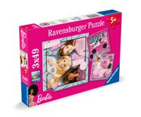 Ravensburger puzzel Barbie inspire the world 3x49 stukjes - thumbnail