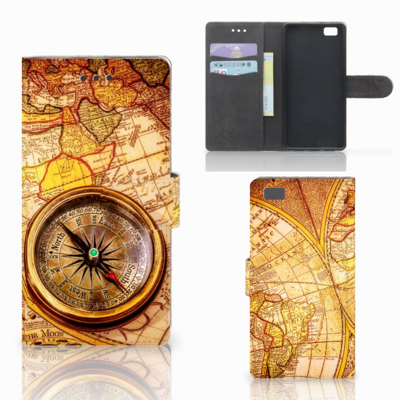 Huawei Ascend P8 Lite Flip Cover Kompas