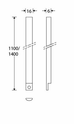 Krukespagnoletstang 6x16x140mm MMC