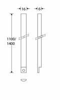Krukespagnoletstang 6x16x140mm MMC - thumbnail
