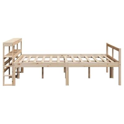 Seniorenbed met hoofdbord massief grenenhout 120x200 cm