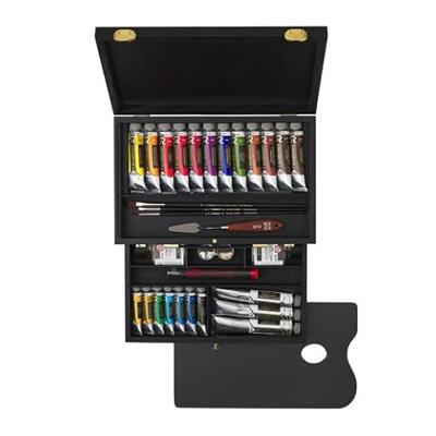 Royal Talens Rembrandt Olieverf set Luxury in houten kist - 7 x 15 ml + 12 x 40 ml + 3 x 60 ml