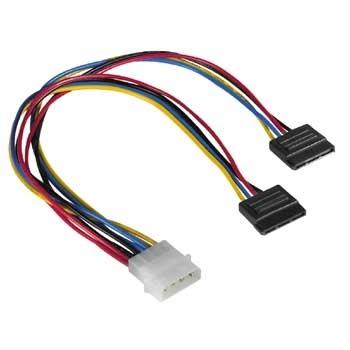 Hama Voedingskabel 13,2 cm (5,25 inch) - 2x Serial ATA