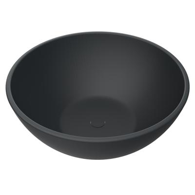 Waskom Arcqua Prince Opbouw 38x14 cm Rond Mat Antraciet Arcqua