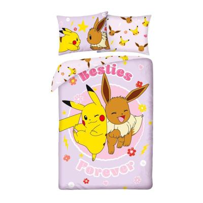 Pokemon Dekbedovertrek besties 140 x 200 cm (70 x 90 cm) polyester