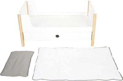 Small Foot houten poppenhoogslaper little button met beddengoed, 6dlg.