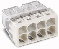 WAGO 2273-208-50 2273 Lasklem Flexibel: 0.5-2.5 mm² Massief: 0.5-2.5 mm² Aantal polen: 8 50 stuk(s) Transparant, Lichtgrijs Box - thumbnail