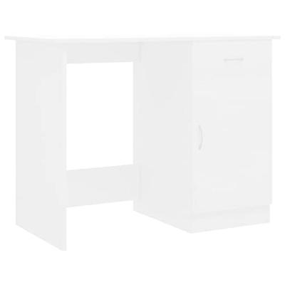 Bureau 100x50x76 cm bewerkt hout wit