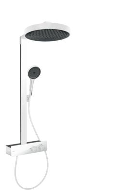 Hansgrohe Rainfinity showerpipe 360 1jet met ShowerTablet 350, mat wit Hansgrohe Rainfinity showerpipe 360 1jet met ShowerTablet 350, mat wit