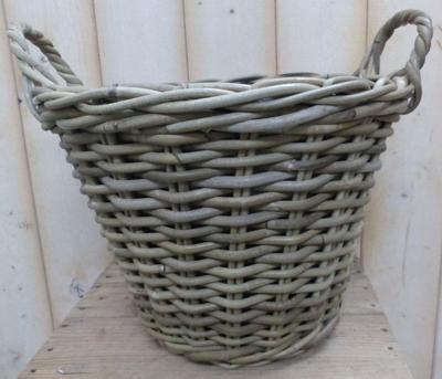 Mand met twee handvaten klein - Warentuin mix