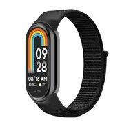 Sport loop nylon bandje - Zwart - Xiaomi Smart Band 8 / 9 / 10