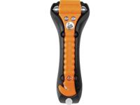 LifeHammer LHCG0001 10661 SAFETY HAMMER CLASSIC GLOW-O Noodhamer Incl. houder, Riemsnijder, Glasbreker (l x b x h) 193 x 74 x 37 mm - thumbnail