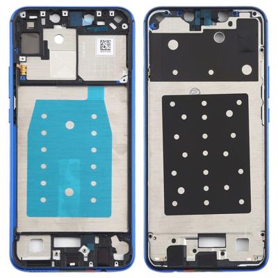 Front behuizing LCD-frame bezel plaat voor Huawei P Smart + (2018) (blauw)