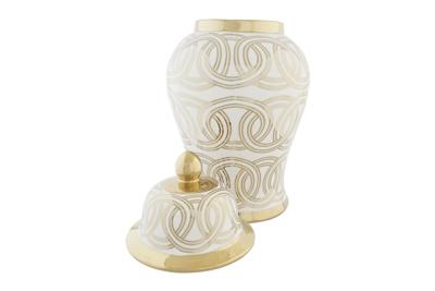 Tibor DKD Home Decor Porselein Gouden Wit Orientaals (22 x 22 x 42 cm)