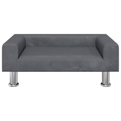 VidaXL Hondenmand 70x45x26,5 cm fluweel donkergrijs