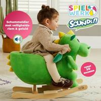 Schommeldier Dino met veiligheidsgordel en geluiden , hobbeldier - thumbnail