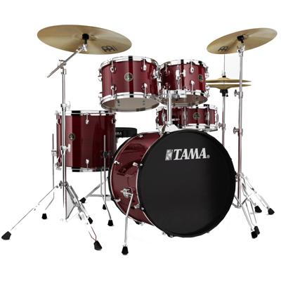Tama RM50YH6-RDS Rhythm Mate Red Stream 5d. drumstel incl. Meinl bekkenset Tama RM50YH6-RDS Rhythm Mate Red Stream 5d. drumstel incl. Meinl bekkenset