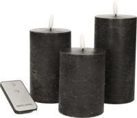 Ledkaars wax 3d lont ab bo s3 zwt Anna's Collection - Annas collection - thumbnail