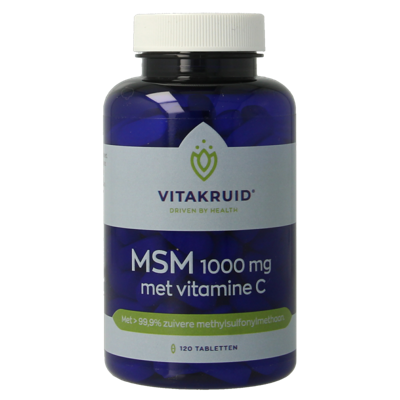 Vitakruid MSM 1000 mg > 99,9% zuiver + vitamine C