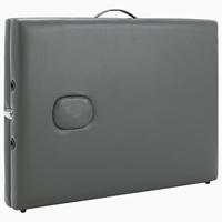 VidaXL Massagetafel met 2 zones 186x68 cm aluminium frame antraciet - thumbnail