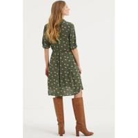 Inwear gestreepte jurk Viksa groen - thumbnail