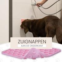 Eat Slow Live Longer Lick Mat Honeycomb Roze - thumbnail
