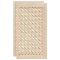 VidaXL Kastdeuren met latwerk 2 st 49,5x99 cm massief grenenhout - thumbnail