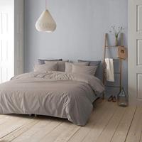 Cinderella dekbedovertrek Uni flanel - taupe - 200x200/220 cm - thumbnail