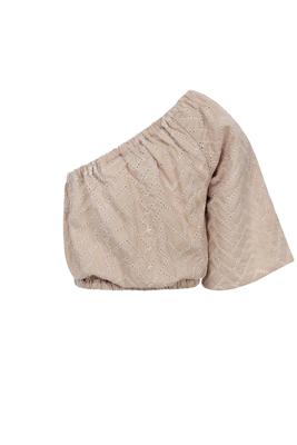 10Sixteen Boidery Blouse Bisquit