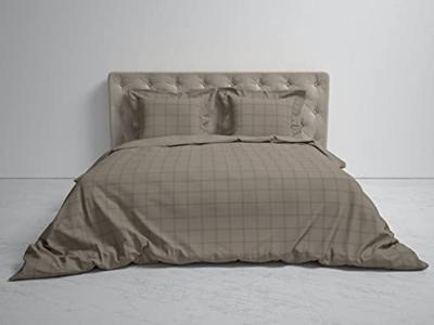 Heckett & Lane Heckett & Lane Diamante Dekbedovertrek 240 Taupe Grey