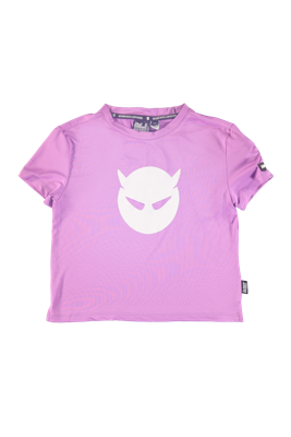 SUPERREBEL Meisjes t-shirt Benica - Fluo paars