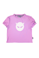 SUPERREBEL Meisjes t-shirt Benica - Fluo paars - thumbnail