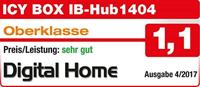 ICY BOX USB 3.2 Gen 1-hub 3 poorten Zwart - thumbnail