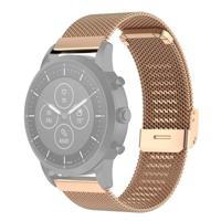 22mm Metal Mesh Polsband horlogeband voor Fossil Hybrid Smartwatch HR Male Gen 4 Explorist HR Male Sport (Rose Gold) - thumbnail